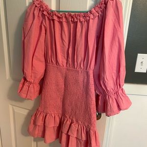 Petal + Pup off the shoulder dress